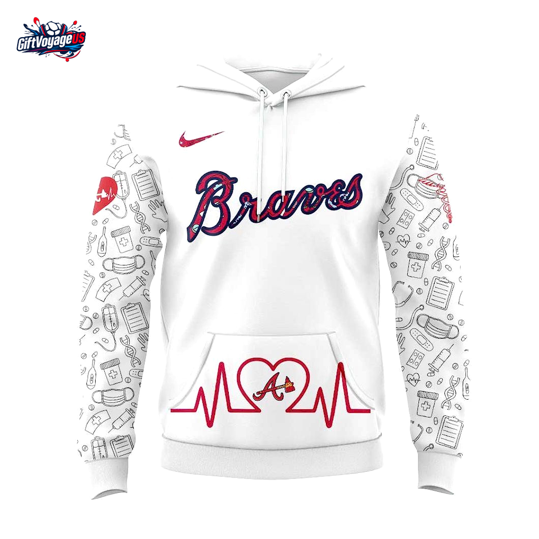 Atlanta Braves x Nurses Appreciation 2025 Special Hoodie Atlanta Braves x Nurses Appreciation 2025 Special Hoodie