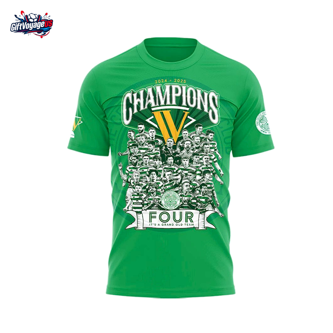 Celtic Football Club x 4th Consecutive Scottish League Shirt Celtic Football Club x 4th Consecutive Scottish League Shirt