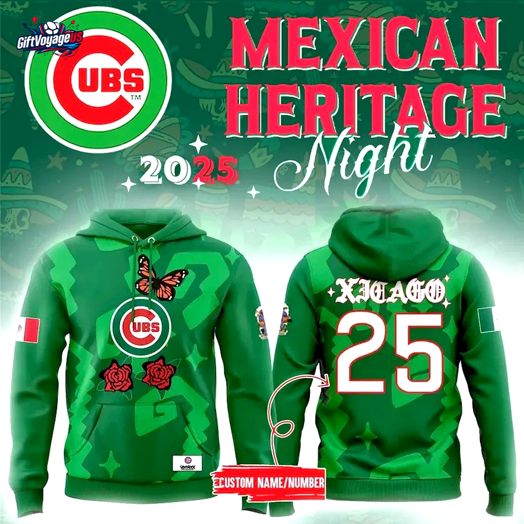 Chicago Cubs Mexican Heritage 2025 Special Hoodie Chicago Cubs Mexican Heritage 2025 Special Hoodie
