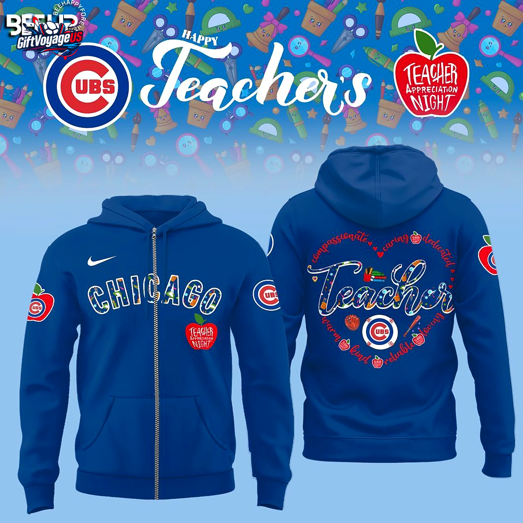 Chicago Cubs Teacher Appreciation Collection 2025 Hoodie Chicago Cubs Teacher Appreciation Collection 2025 Hoodie