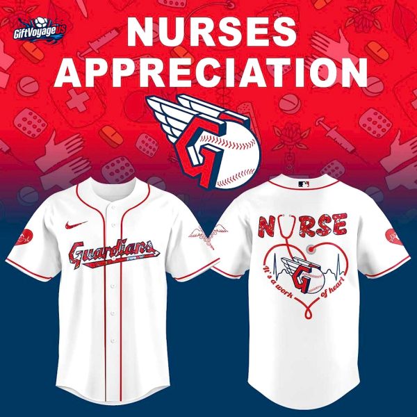Cleveland Guardians Nurses Appreciation 2025 For Fans Baseball Jersey