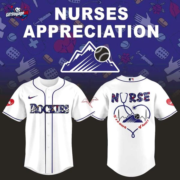 Colorado Rockies Nurses Appreciation 2025 For Fans Baseball Jersey