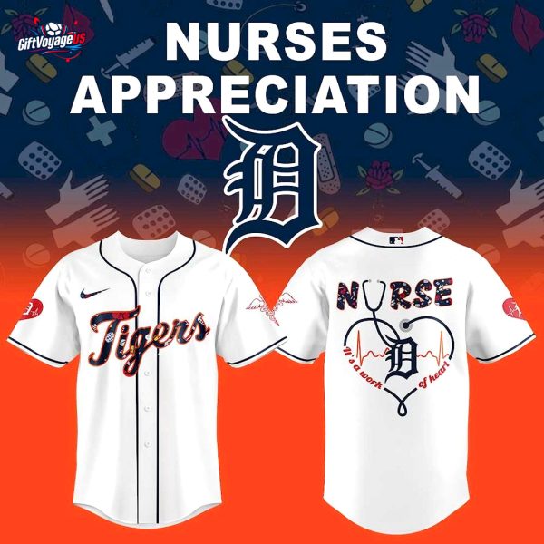 Detroit Tigers Nurses Appreciation 2025 For Fans Baseball Jersey