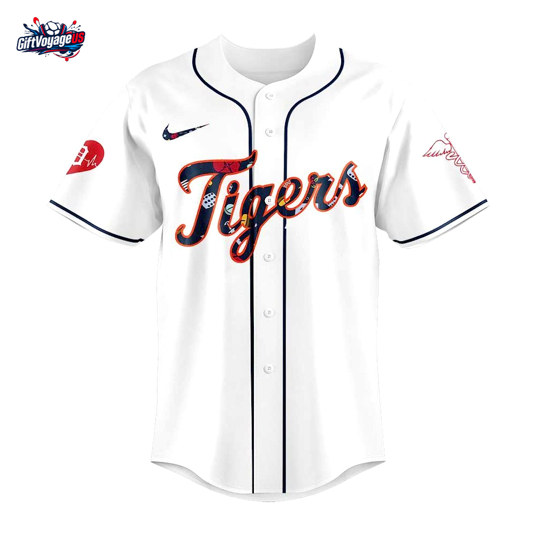 Detroit Tigers Nurses Appreciation 2025 For Fans Baseball Jersey Detroit Tigers Nurses Appreciation 2025 For Fans Baseball Jersey