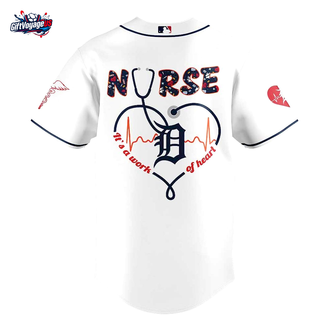 Detroit Tigers Nurses Appreciation 2025 For Fans Baseball Jersey Detroit Tigers Nurses Appreciation 2025 For Fans Baseball Jersey