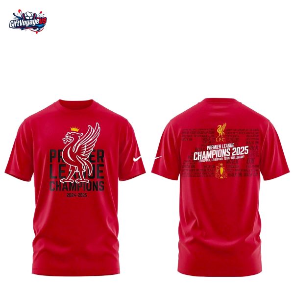 Liverpool Champions 2025 Limited Edition 3D T-Shirt