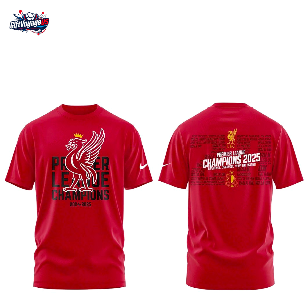 Liverpool Champions 2025 Limited Edition 3D T-Shirt Liverpool Champions 2025 Limited Edition 3D T-Shirt