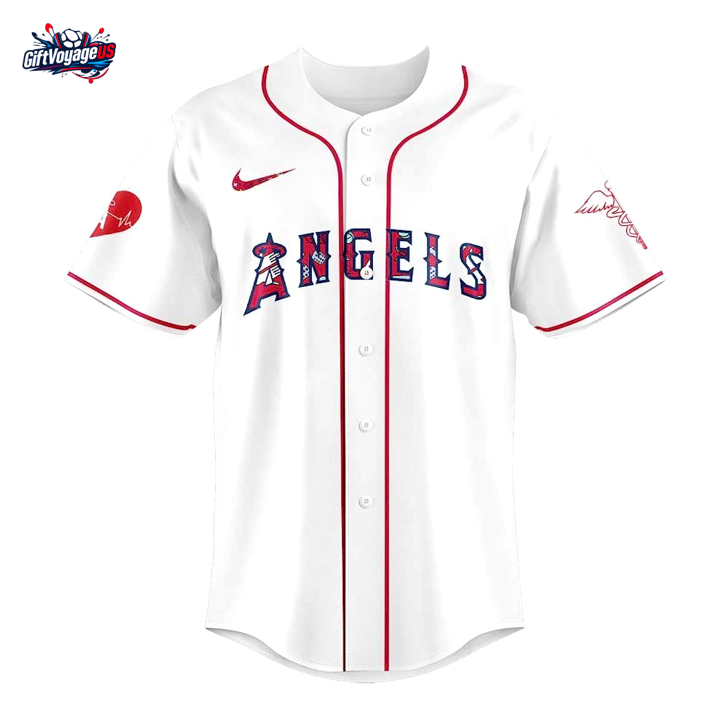 Los Angeles Angels Nurses Appreciation 2025 For Fans Baseball Jersey Los Angeles Angels Nurses Appreciation 2025 For Fans Baseball Jersey
