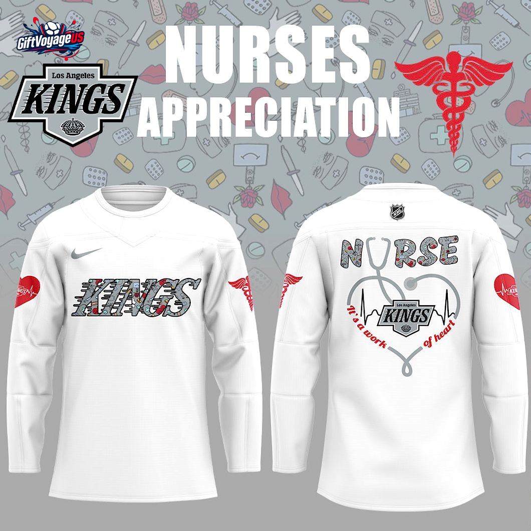 Los Angeles Kings x Nurses Appreciation 2025 Hockey Jersey Los Angeles Kings x Nurses Appreciation 2025 Hockey Jersey