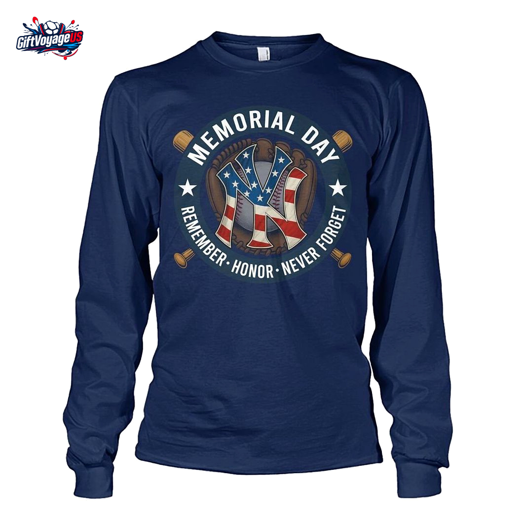 Memorial Day Remember Honor Never Forget New York Yankees T-Shirt Memorial Day Remember Honor Never Forget New York Yankees T-Shirt