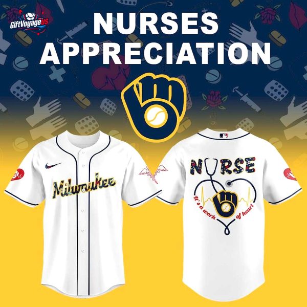 Milwaukee Brewers Nurses Appreciation 2025 For Fans Baseball Jersey