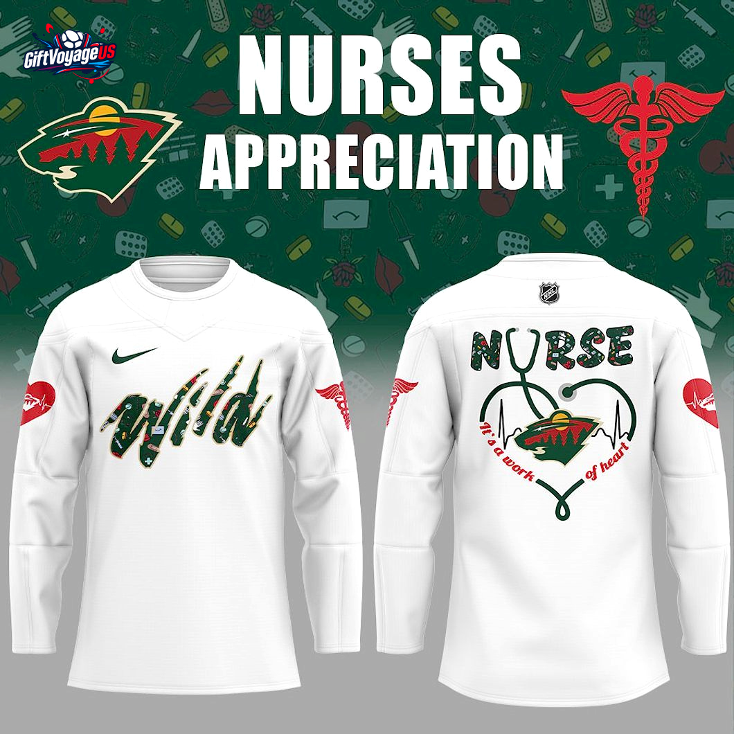 Minnesota Wild x Nurses Appreciation 2025 Hockey Jersey Minnesota Wild x Nurses Appreciation 2025 Hockey Jersey