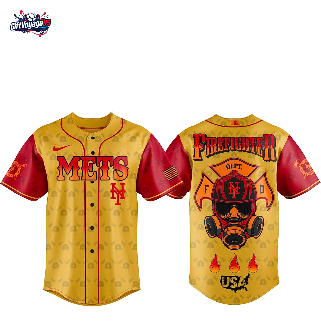 New York Mets Firefighter Appreciation Fireman Tribute 2025 Jersey New York Mets Firefighter Appreciation Fireman Tribute 2025 Jersey