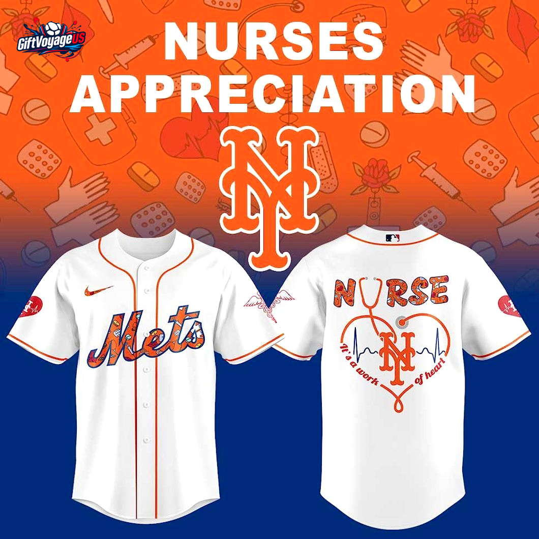 New York Mets Nurses Appreciation 2025 For Fans Baseball Jersey New York Mets Nurses Appreciation 2025 For Fans Baseball Jersey