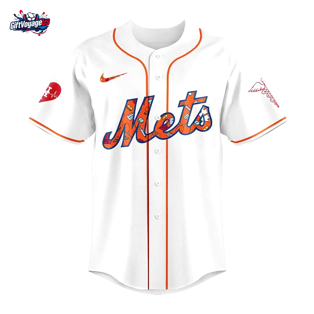 New York Mets Nurses Appreciation 2025 For Fans Baseball Jersey New York Mets Nurses Appreciation 2025 For Fans Baseball Jersey