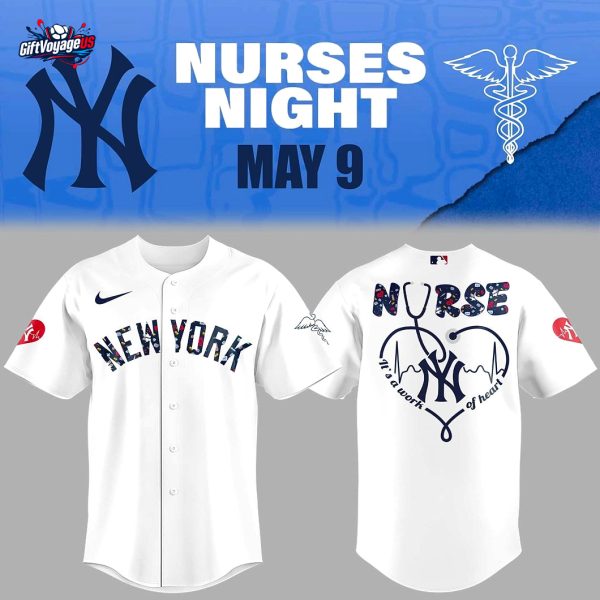 New York Yankees Nurses Appreciation 2025 For Fans Baseball Jersey