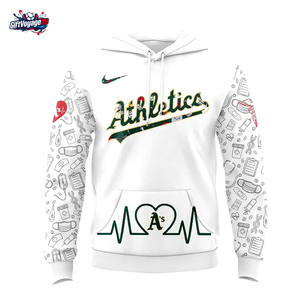 Oakland Athletics x Nurses Appreciation 2025 Special Hoodie Oakland Athletics x Nurses Appreciation 2025 Special Hoodie