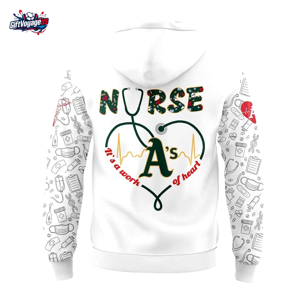 Oakland Athletics x Nurses Appreciation 2025 Special Hoodie Oakland Athletics x Nurses Appreciation 2025 Special Hoodie