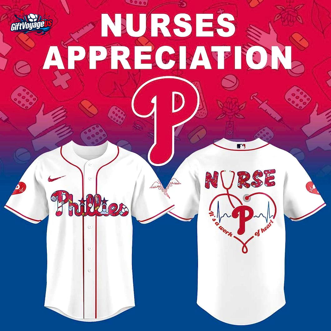 Philadelphia Phillies Nurses Appreciation 2025 For Fans Baseball Jersey Philadelphia Phillies Nurses Appreciation 2025 For Fans Baseball Jersey