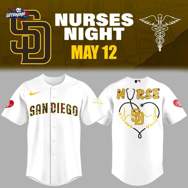 San Diego Padres Nurses Appreciation 2025 For Fans Baseball Jersey