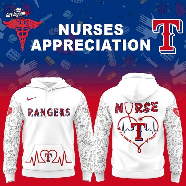 Texas Rangers x Nurses Appreciation 2025 Special Hoodie