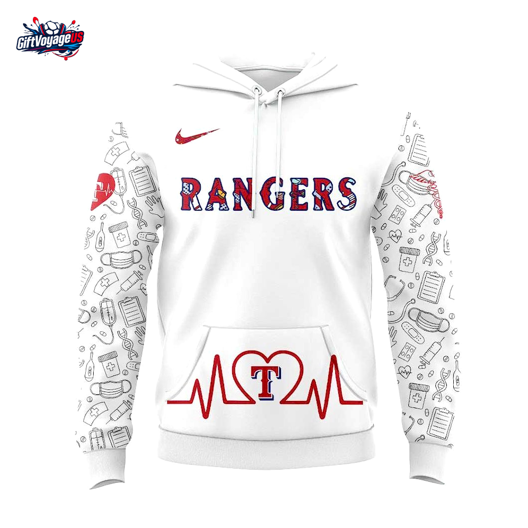 Texas Rangers x Nurses Appreciation 2025 Special Hoodie Texas Rangers x Nurses Appreciation 2025 Special Hoodie