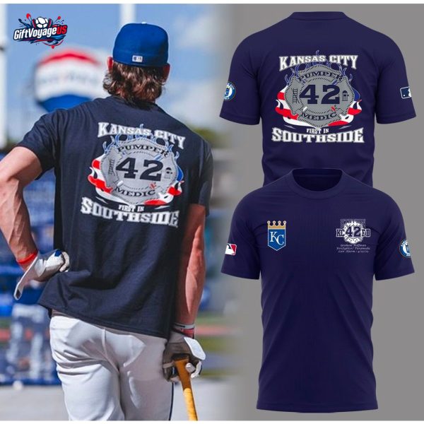 Kansas City Royals Firefighter Paramedic Graham Hoffman 2025 KCFD T-Shirt