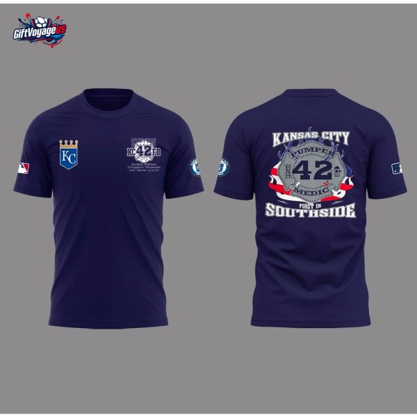 Kansas City Royals Firefighter Paramedic Graham Hoffman 2025 KCFD T-Shirt