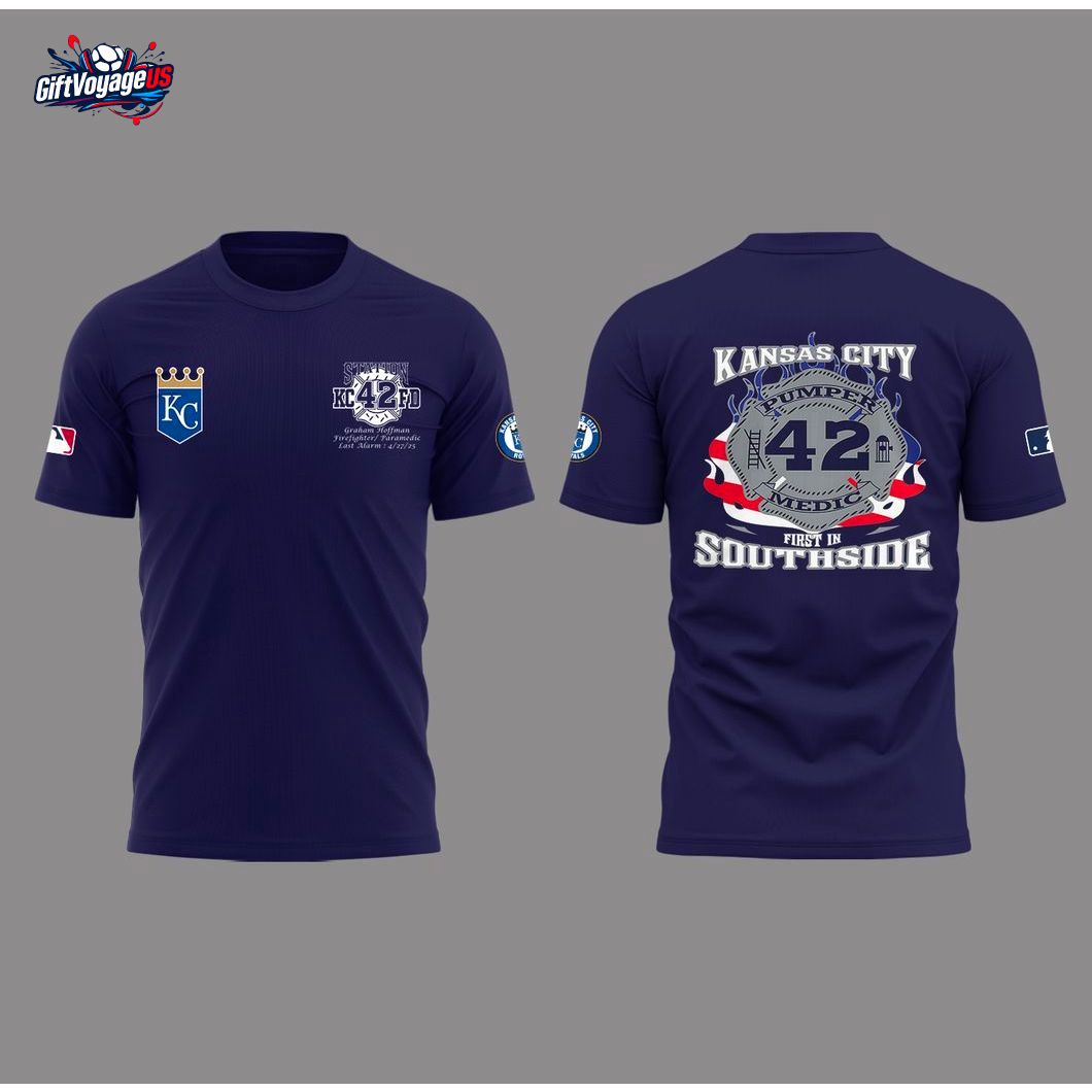Kansas City Royals Firefighter Paramedic Graham Hoffman 2025 KCFD T-Shirt Kansas City Royals Firefighter Paramedic Graham Hoffman 2025 KCFD T-Shirt