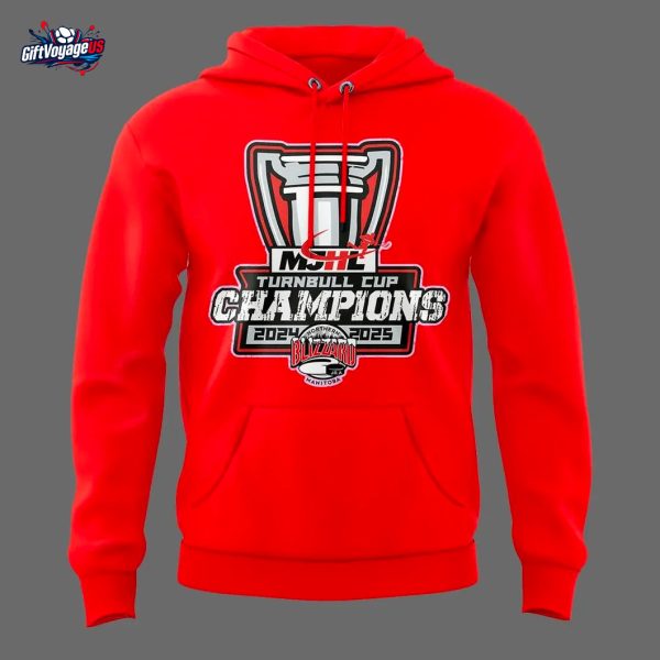 Northern Manitoba Blizzard 2025 Champions Red Hoodie