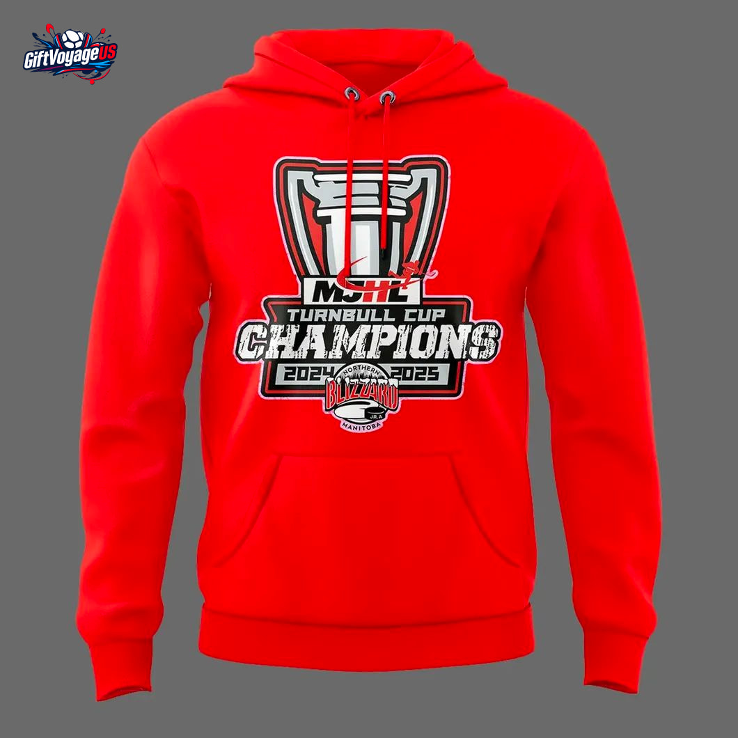 Northern Manitoba Blizzard 2025 Champions Red Hoodie Northern Manitoba Blizzard 2025 Champions Red Hoodie