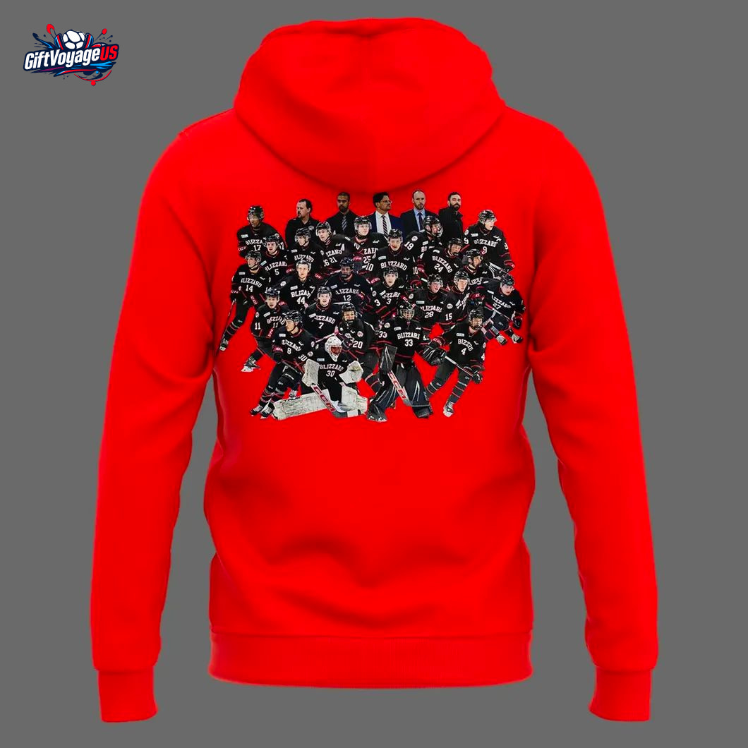 Northern Manitoba Blizzard 2025 Champions Red Hoodie Northern Manitoba Blizzard 2025 Champions Red Hoodie