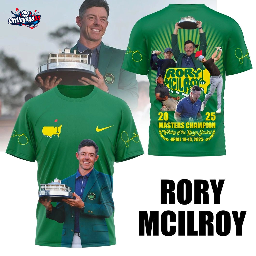 Rory McIlroy x Masters Tournament 3D T-Shirt Rory McIlroy x Masters Tournament 3D T-Shirt