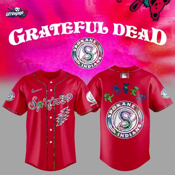 Spokane Indians Grateful Dead 60th 2025 Special Jersey