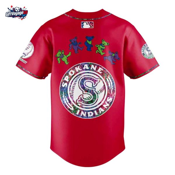 Spokane Indians Grateful Dead 60th 2025 Special Jersey